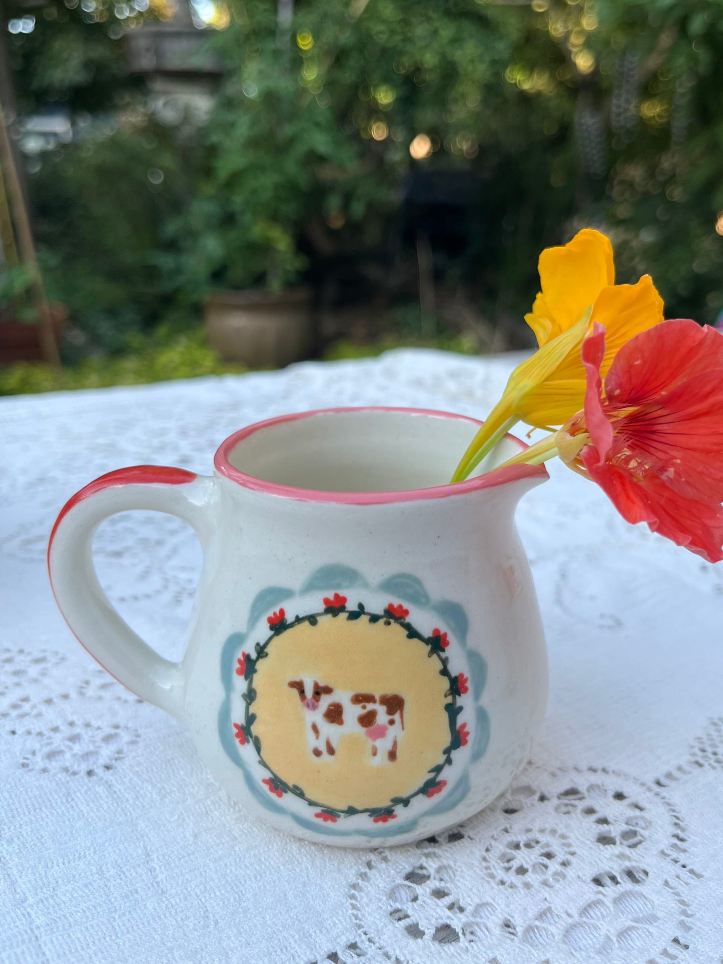 small cream pitcher