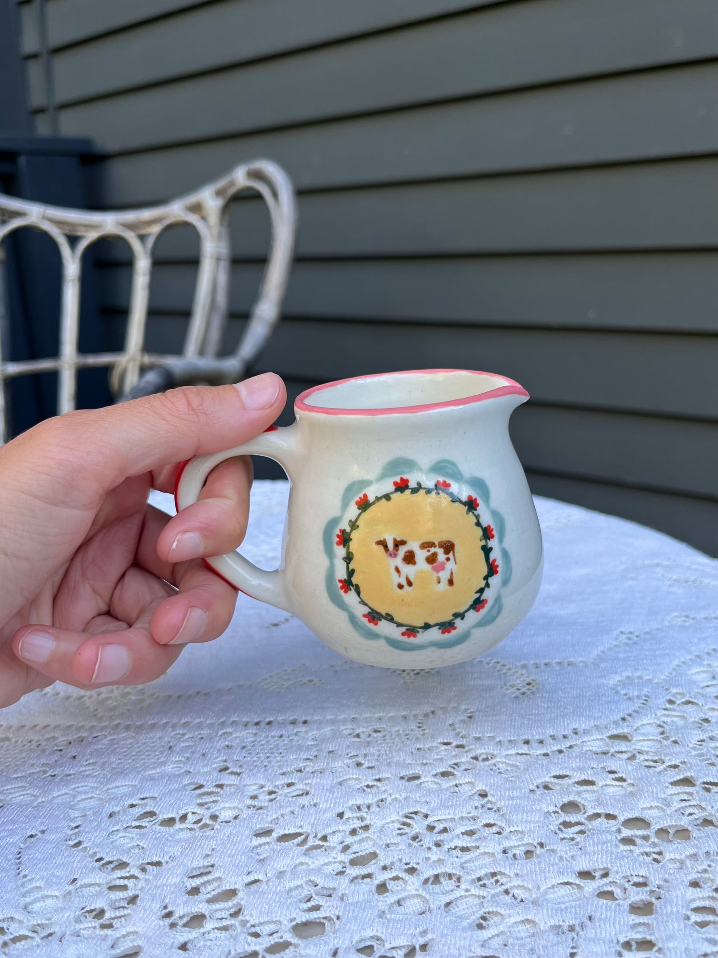 small cream pitcher
