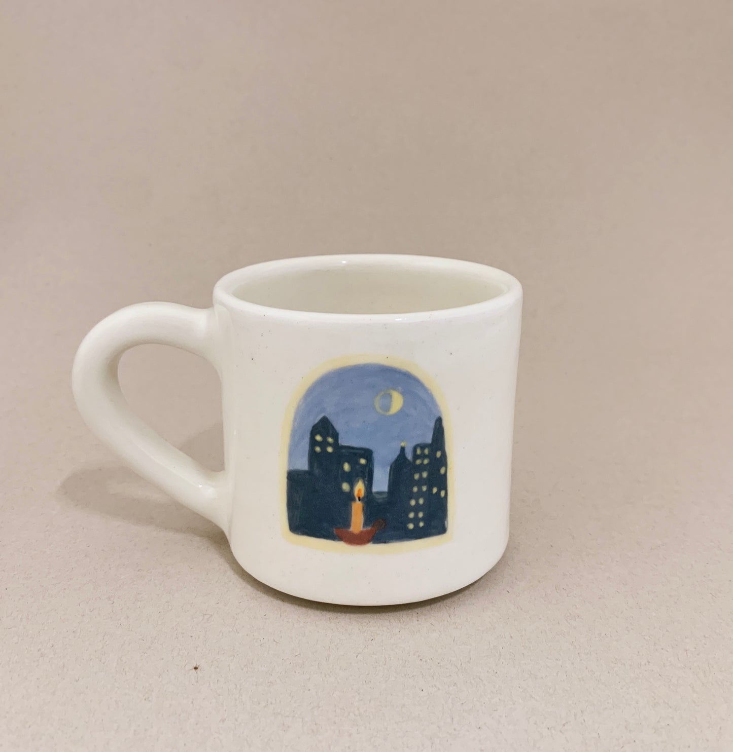 city at night mug