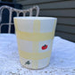 yellow gingham tumbler