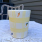 yellow gingham tumbler