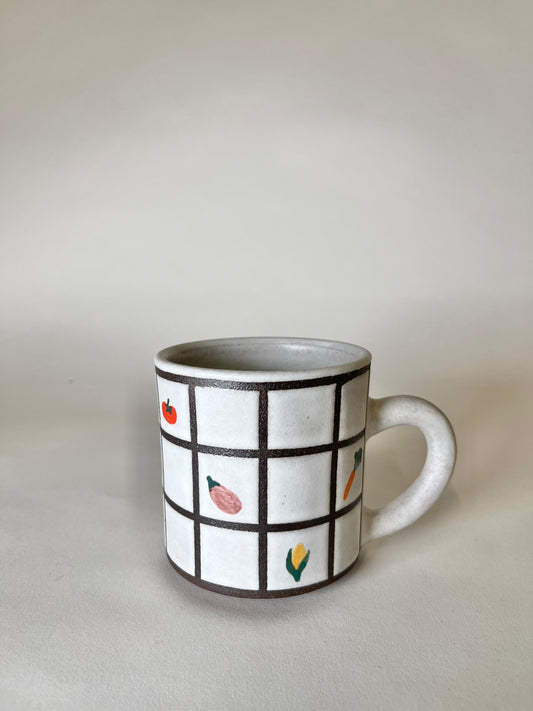 medium vegetable tile mug