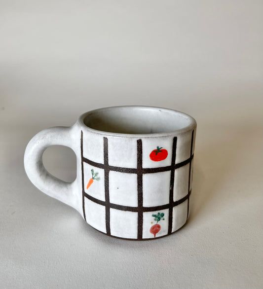 small vegetable tile mug